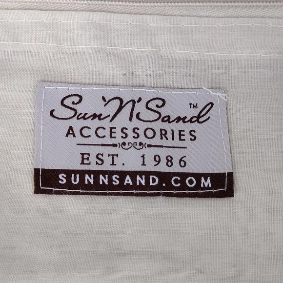 Sun N Sand Horizontal Striped Straw Summer Boho Hand Shoulder Bag - Picture 12 of 14